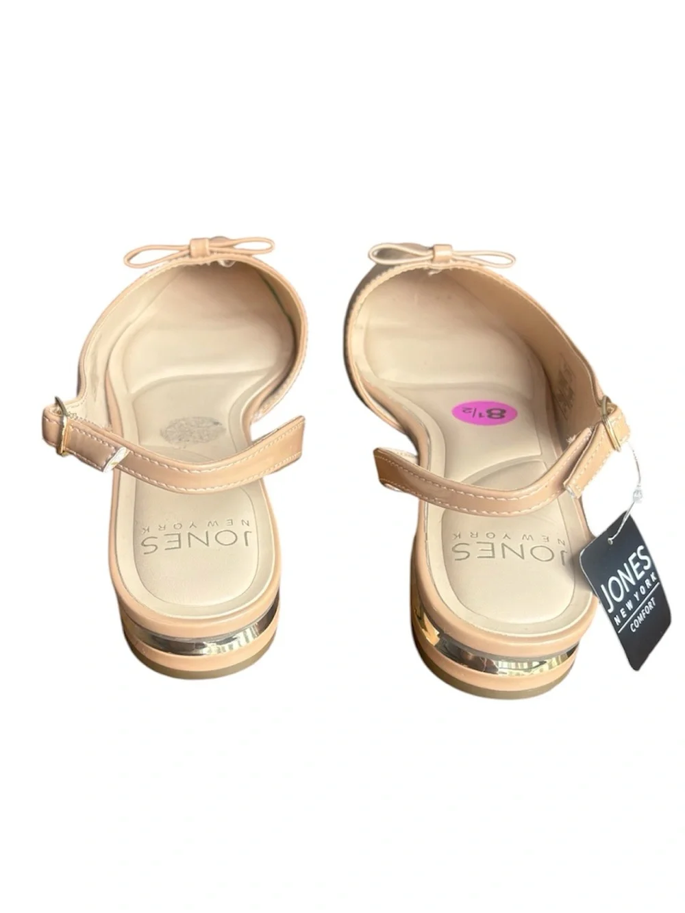✨New Jones New York “Quantia” Tan Slingback Flats Women’s Size 8.5✨